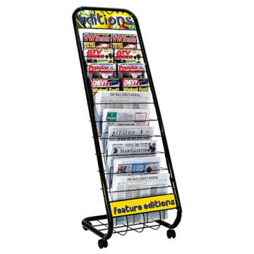 Exhibition Stand Display Stand Magazine Metal Shelf Steel Display (GDS-021)